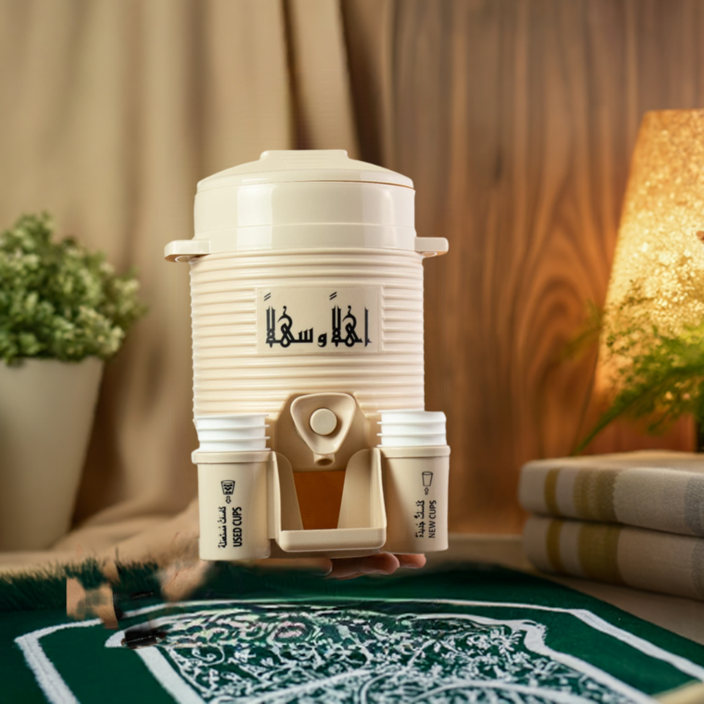 Mini Zamzam Dispenser | 2L | Beige | Haramain Inspired