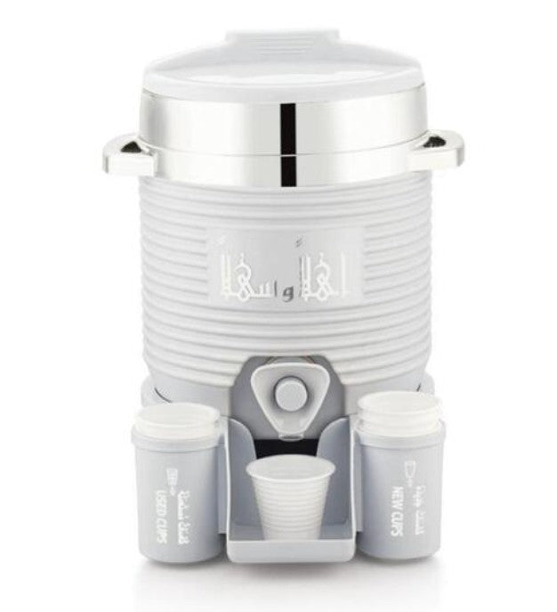 Mini Zamzam Dispenser | 2L | Grey/Silver | Haramain Inspired