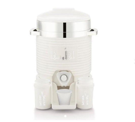 Mini Zamzam Dispenser | 2L | White/Silver | Haramain Inspired